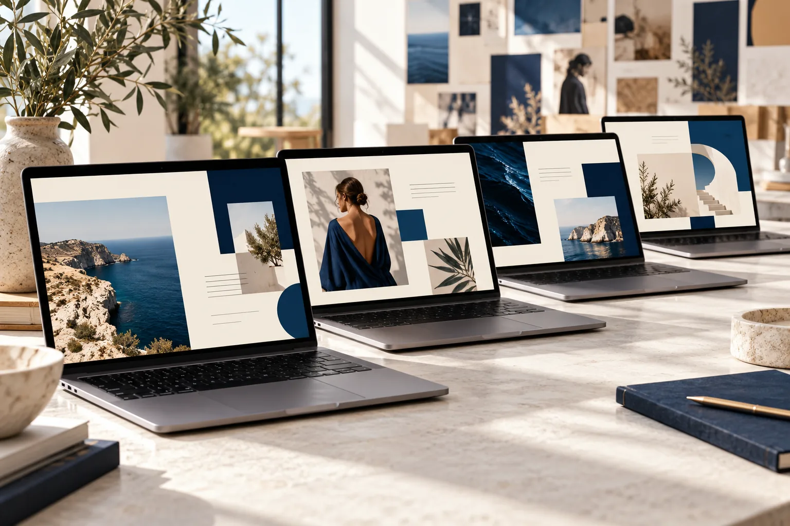Collection of website layout concepts
